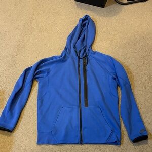 Nike Tech Fleece Men's Blue Lightweight Hoodie Size Large